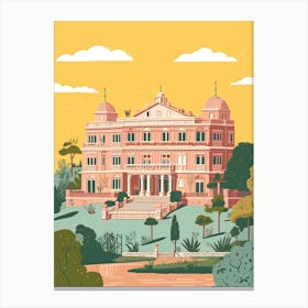 Bangalore India Travel Illustration 2 Canvas Print