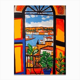 Window Copenhagen Denmark In The Style Of Matisse 2 Canvas Print