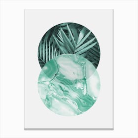 Geometric and botanical 4 Canvas Print