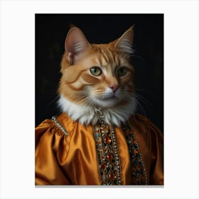 Portrait Of A Cat 4 Canvas Print