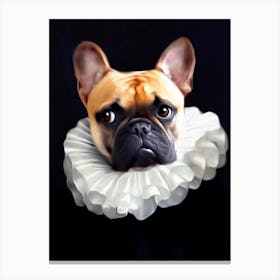 Pipo The Pug Dog Pet Portraits Canvas Print