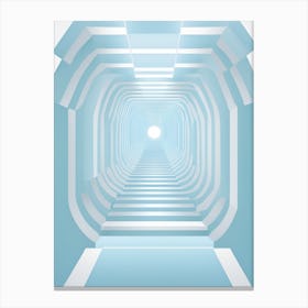 Futuristic Tunnel Canvas Print