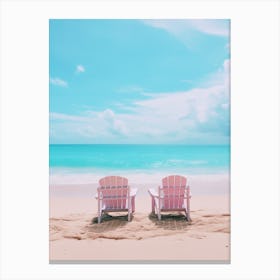 Surin Beach Phuket Thailand Turquoise And Pink Tones 2 Canvas Print
