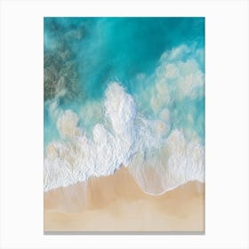 Aerial View Of A Beach 69 Canvas Print