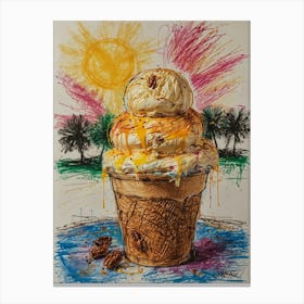 Ice Cream Cone 19 Canvas Print
