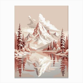 Mountain Landscape Painting 1 Canvas Print