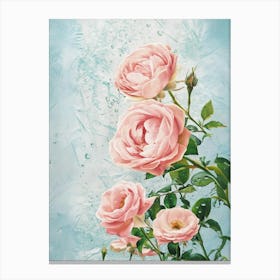 Pink Roses 1 Canvas Print