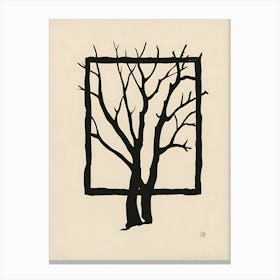 Tree In A Square Canvas Print