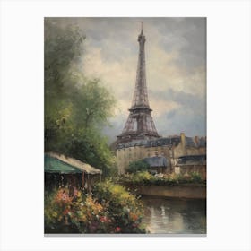 Eiffel Tower Paris France Pissarro Style 7 Canvas Print