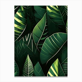 A Tapestry of Verdant Hues: An Exploration of Nature's Subtlety Canvas Print