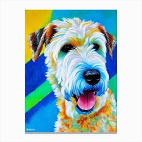 Soft Coated Wheaten Terrier Fauvist Style dog Canvas Print