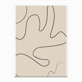Abstract Line Drawing 1 Canvas Print