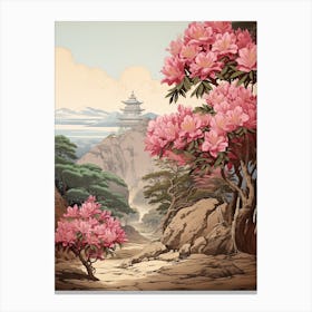 Rhododendron Victorian Style 0 Canvas Print