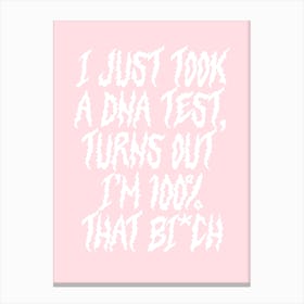 DNA Test Canvas Print