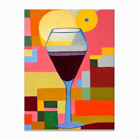Alabama Slammer Paul Klee Inspired Abstract Cocktail Poster Canvas Print