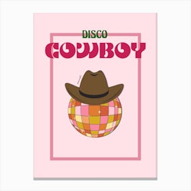 Disco Cowboy Canvas Print