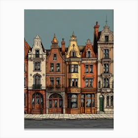 Old Buildings In London Canvas Print