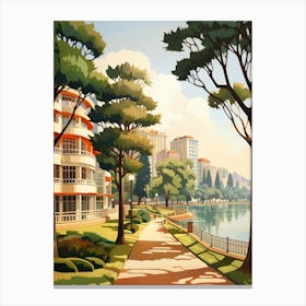 Emirgan Park Pixel Art 3 Canvas Print