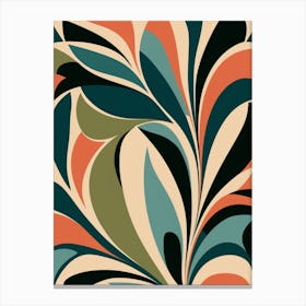 Abstract Floral Pattern Canvas Print