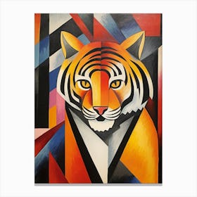 Tiger Geometric Abstract 1 Canvas Print
