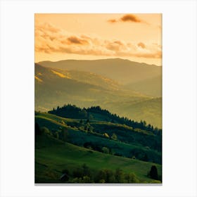 Sunset In The Mountains 108 Canvas Print