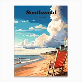 Southwold England Vacation Travel Art Illustration Canvas Print