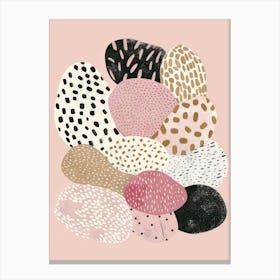 Pink Polka Dots Canvas Print