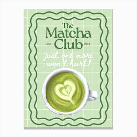 The Matcha Club | Matcha Lover Canvas Print