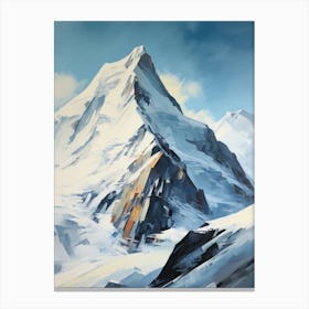 Vinson Massif Antarctica 5 Mountain Painting Canvas Print
