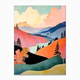 Romance Of The Hills Art Print Leinwandbild