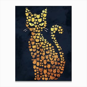 Halloween Cat Canvas Art Canvas Print