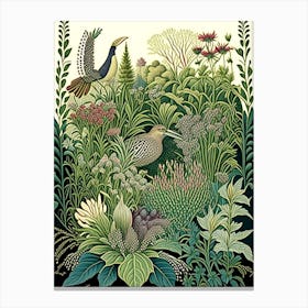 Chanticleer Garden, Usa Vintage Botanical Canvas Print