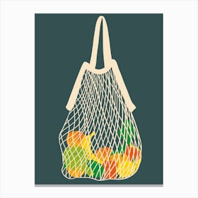 Fruit In String Bag Canvas Print