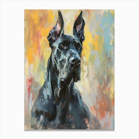 Great Dane Acrylic Painting 8 Canvas Print