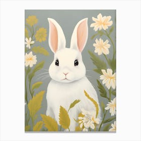 White Bunny 3 Canvas Print