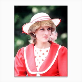 Diana, Princess Of Wales 1983 Canvas Print