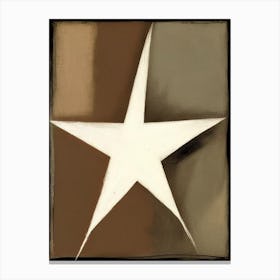 Shooting Star Symbol Abstract Painting Canvas Print