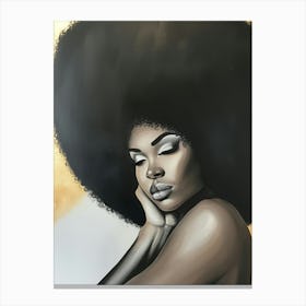 Afro Girl 41 Canvas Print