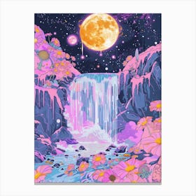 Pink Waterfall Canvas Print