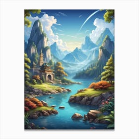 Chinese Landscape Canvas Print