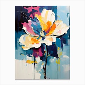 Abstract Flower Painting 18 Canvas Print