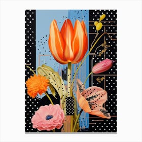 Surreal Florals Tulip 2 Flower Painting Canvas Print