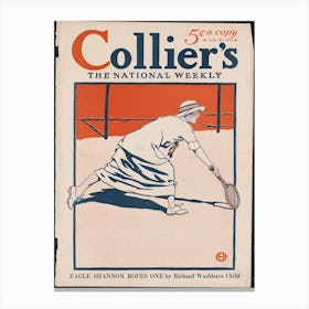 Collier S, The National Weekly, Eagle Shannon Ropes One By Richard Washburn Child, Edward Penfield Canvas Print