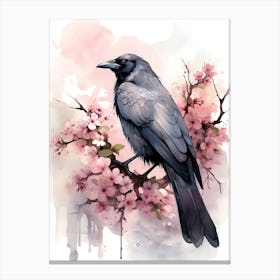 Crow bird Canvas Print