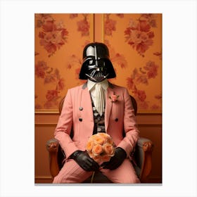 Darth Vader In Wes Anderson Style 10 Canvas Print