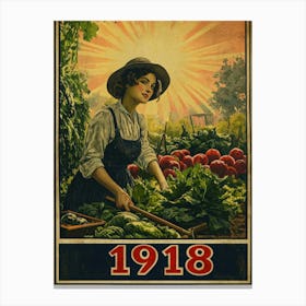 Aihrgdesign A Vintage Wartime Poster Promoting Victory Garden B4e90b3e A3ec 4e1c A094 Ed3064611244 2 Canvas Print