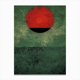 Red Sun In The Sky 2 Canvas Print