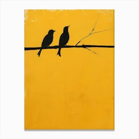 Birds On A Wire 8 Canvas Print