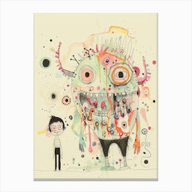 Monster Style Abstract Canvas Print