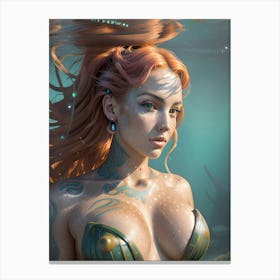 Mermaid -Reimagined 8 Canvas Print